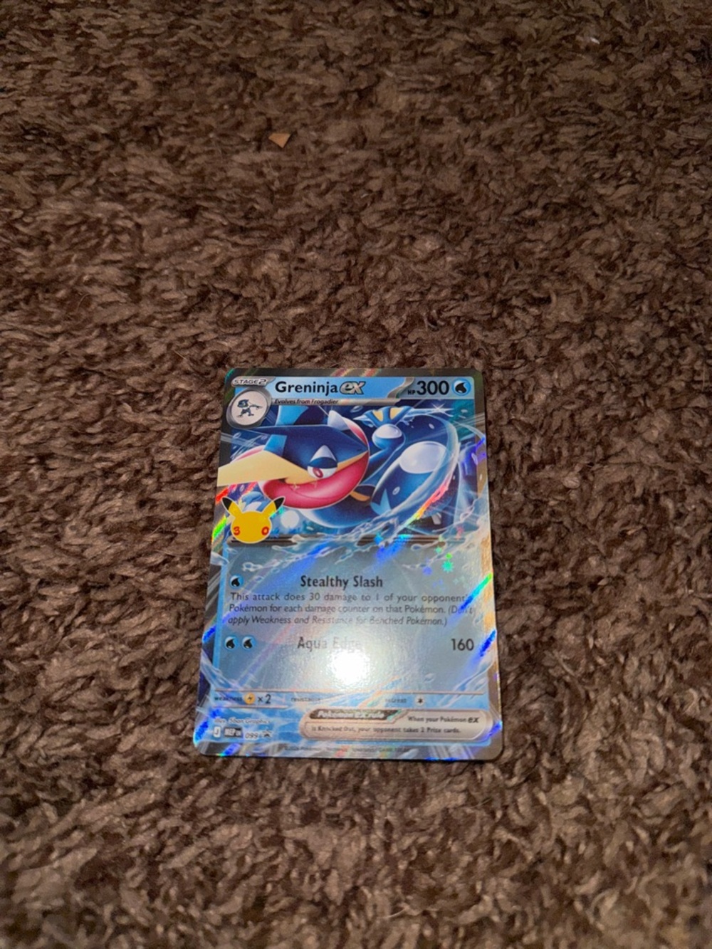Greninja EX Pokemon Trading Card 099/099 30th Anniversary